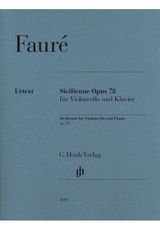 Sicilienne Opus 78 für Violoncello und Klavier