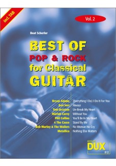 Best of Pop & Rock for Classical Guitar Vol. 2
