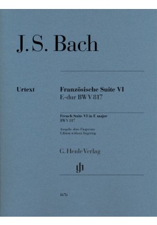 Französische Suite VI E-dur BWV 817