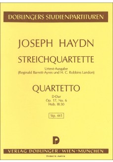 Streichquartett D-Dur op. 17/6 Hob. III:30
