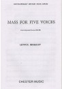 BERKELEY Mass for 5 Voices op. 64 SSATB (l)