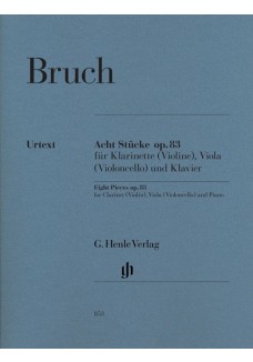Acht Stücke op. 83 für Klarinette (Violine), Viola