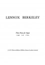 BERKELEY 3 Pieces for Organ op. 72 No. 1